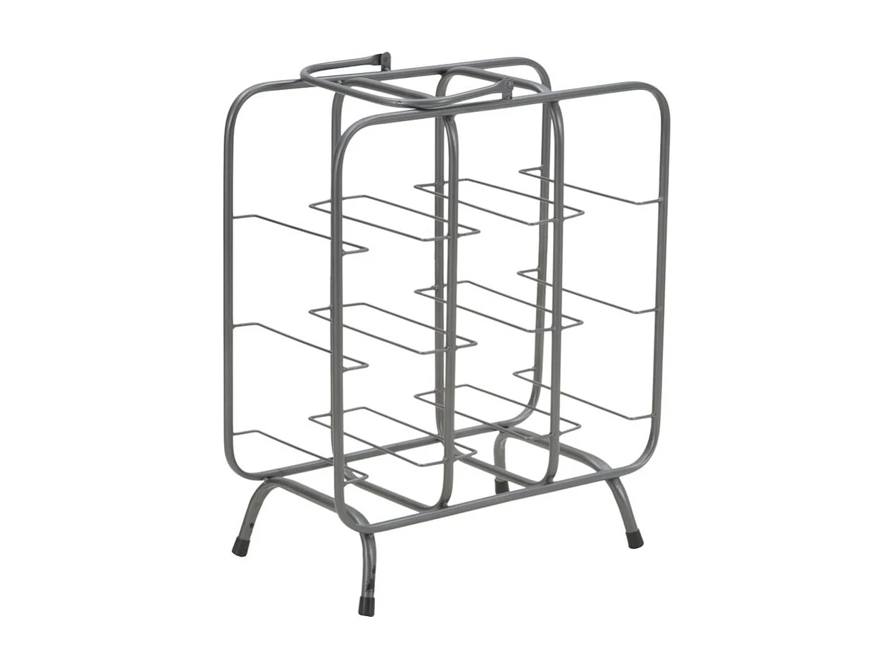 Porte-Bouteilles 9 Emplacements "Industrial" 47cm Gris
