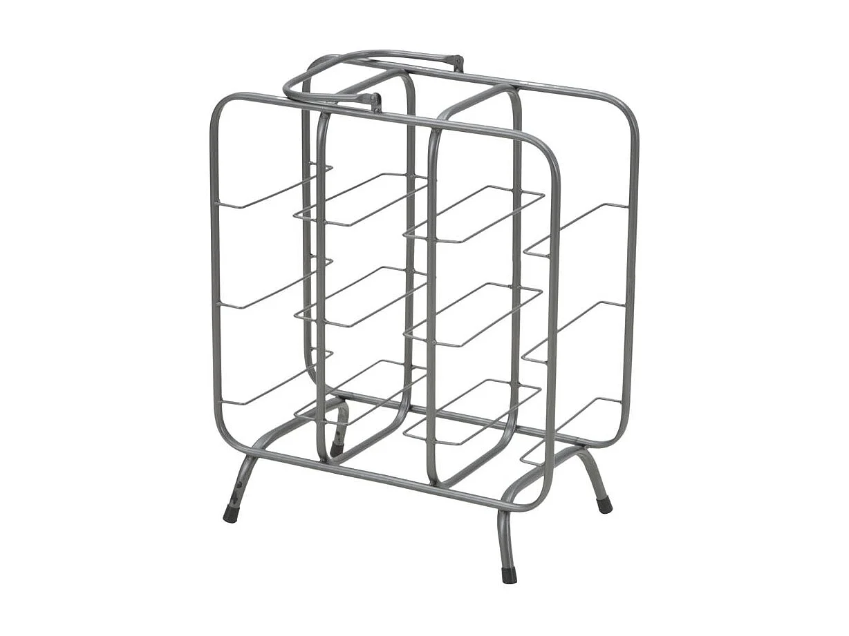 Porte-Bouteilles 9 Emplacements "Industrial" 47cm Gris