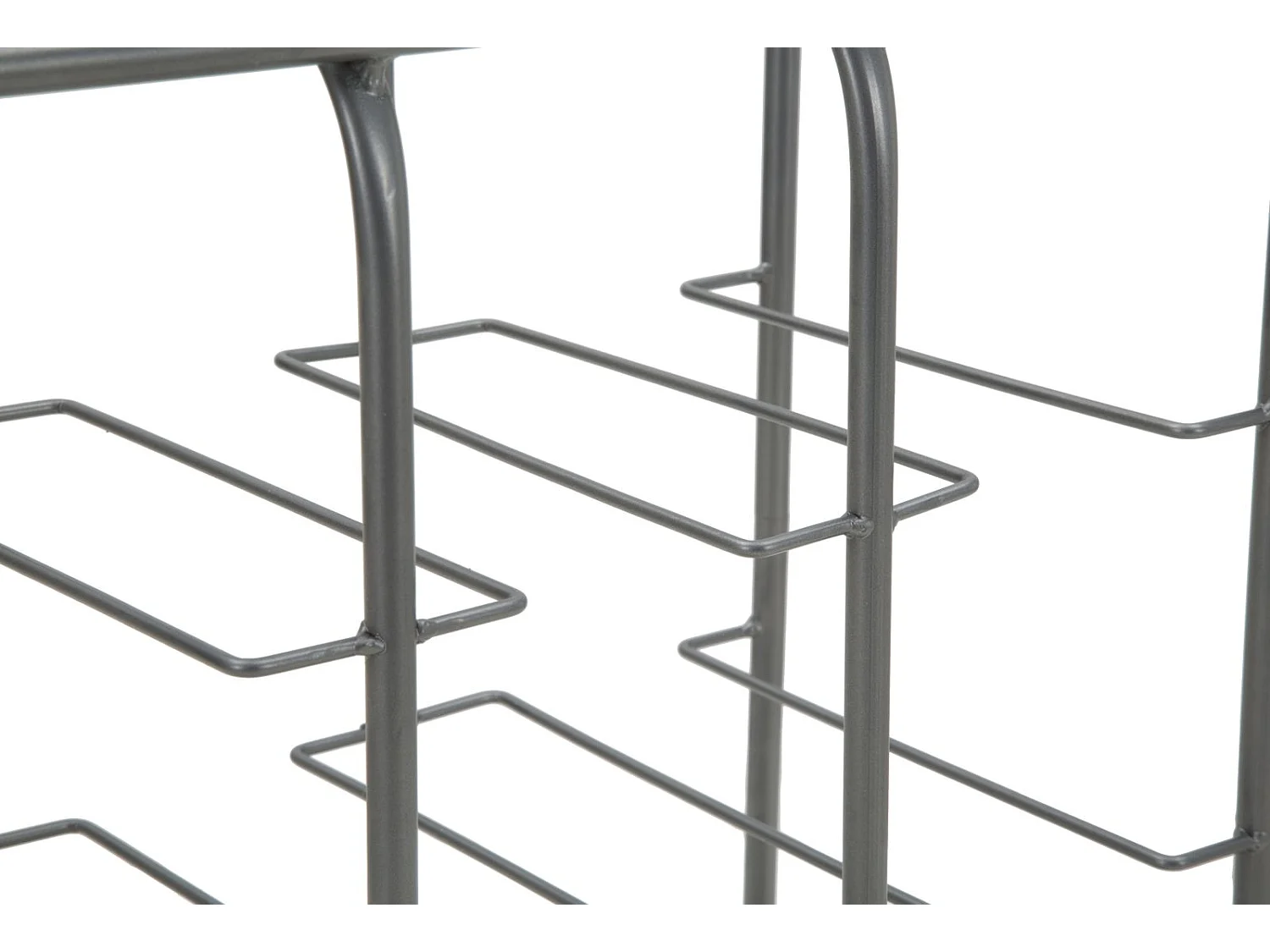 Porte-Bouteilles 9 Emplacements "Industrial" 47cm Gris