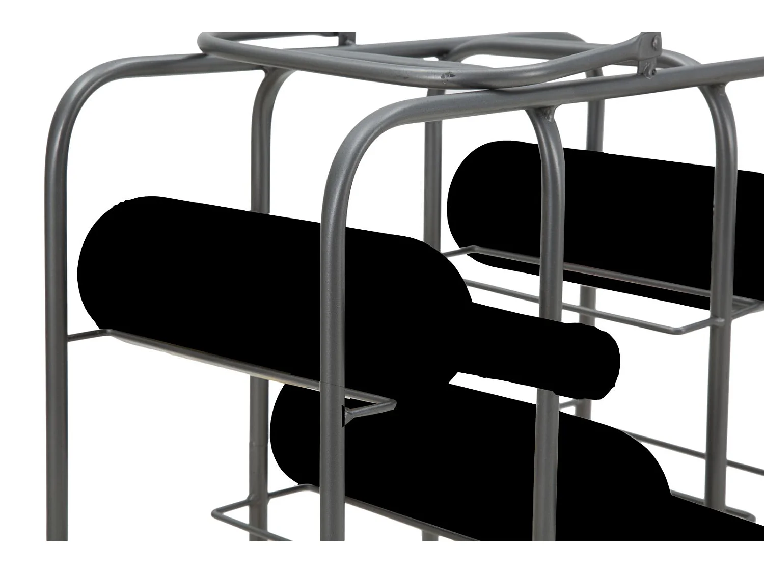 Porte-Bouteilles 9 Emplacements "Industrial" 47cm Gris