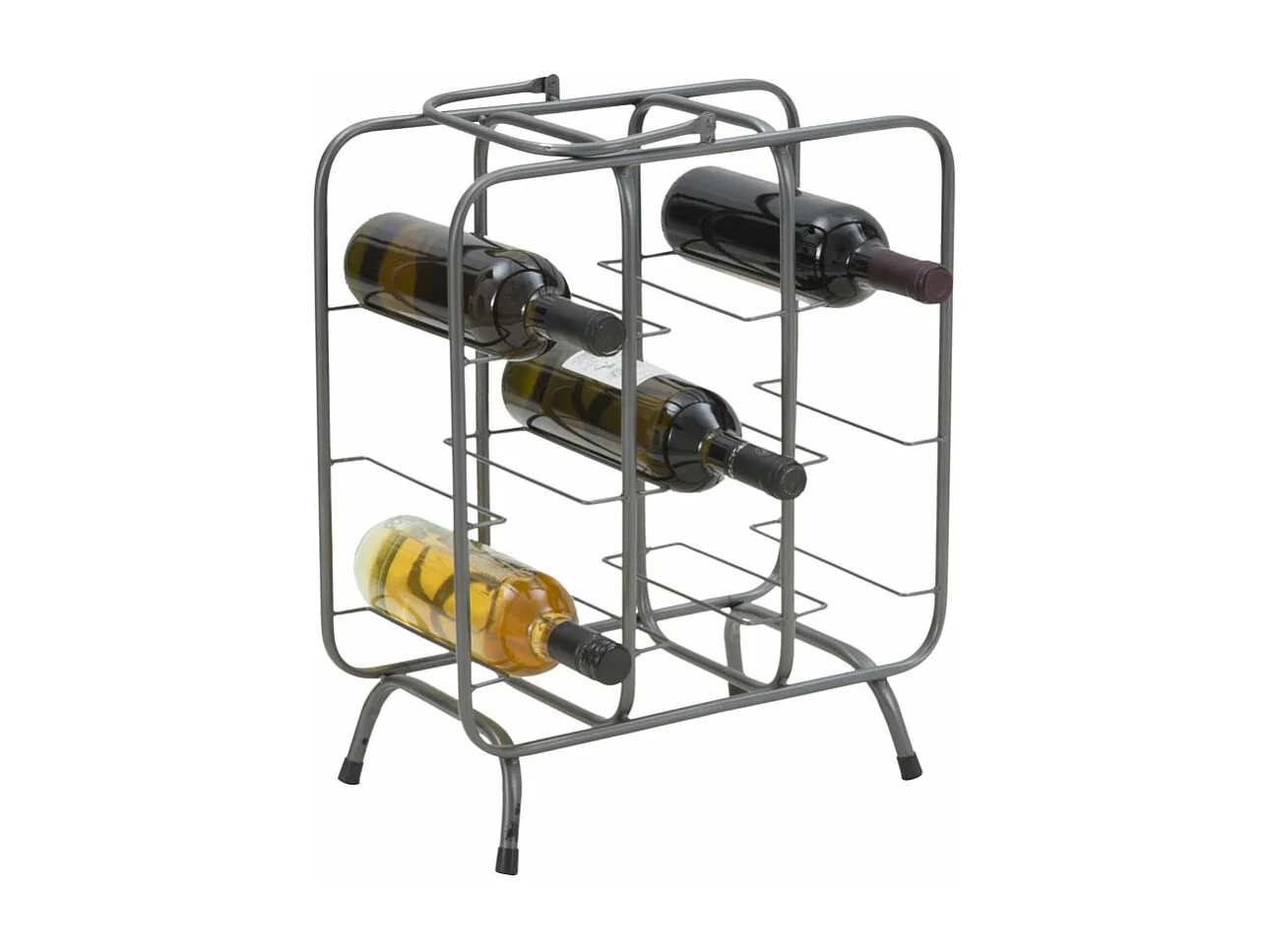 Porte-Bouteilles 9 Emplacements "Industrial" 47cm Gris