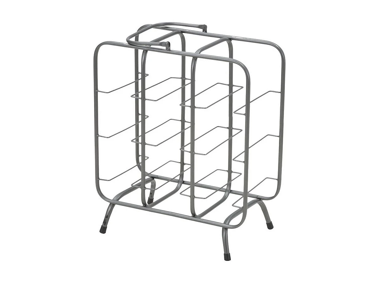 Porte-Bouteilles 9 Emplacements "Industrial" 47cm Gris