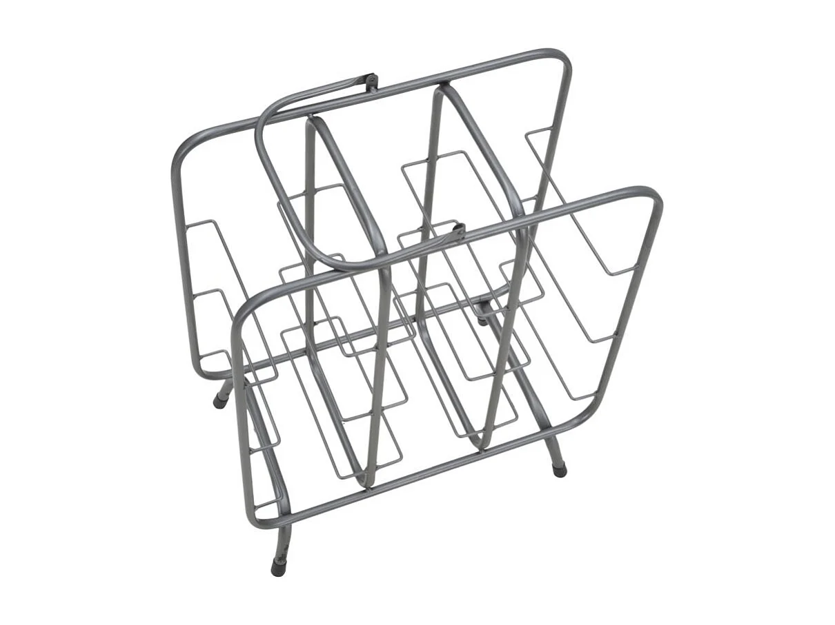 Porte-Bouteilles 9 Emplacements "Industrial" 47cm Gris