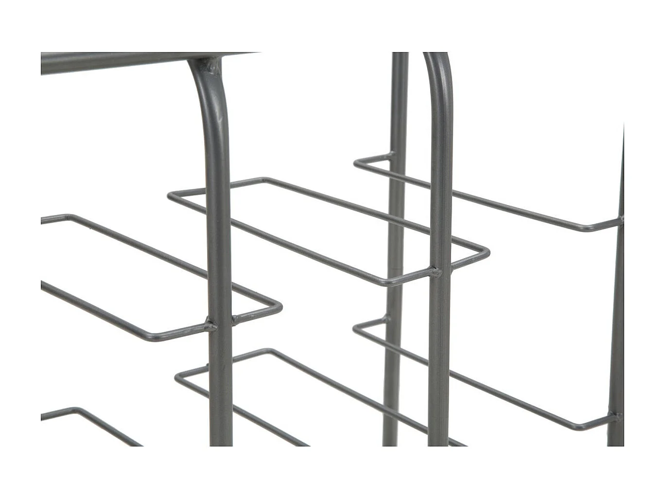 Porte-Bouteilles 9 Emplacements "Industrial" 47cm Gris