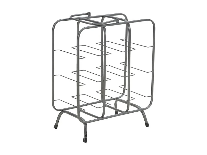 Porte-Bouteilles 9 Emplacements "Industrial" 47cm Gris