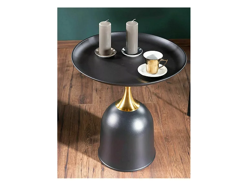 Ława LIBRA 51x51 czarna/złota