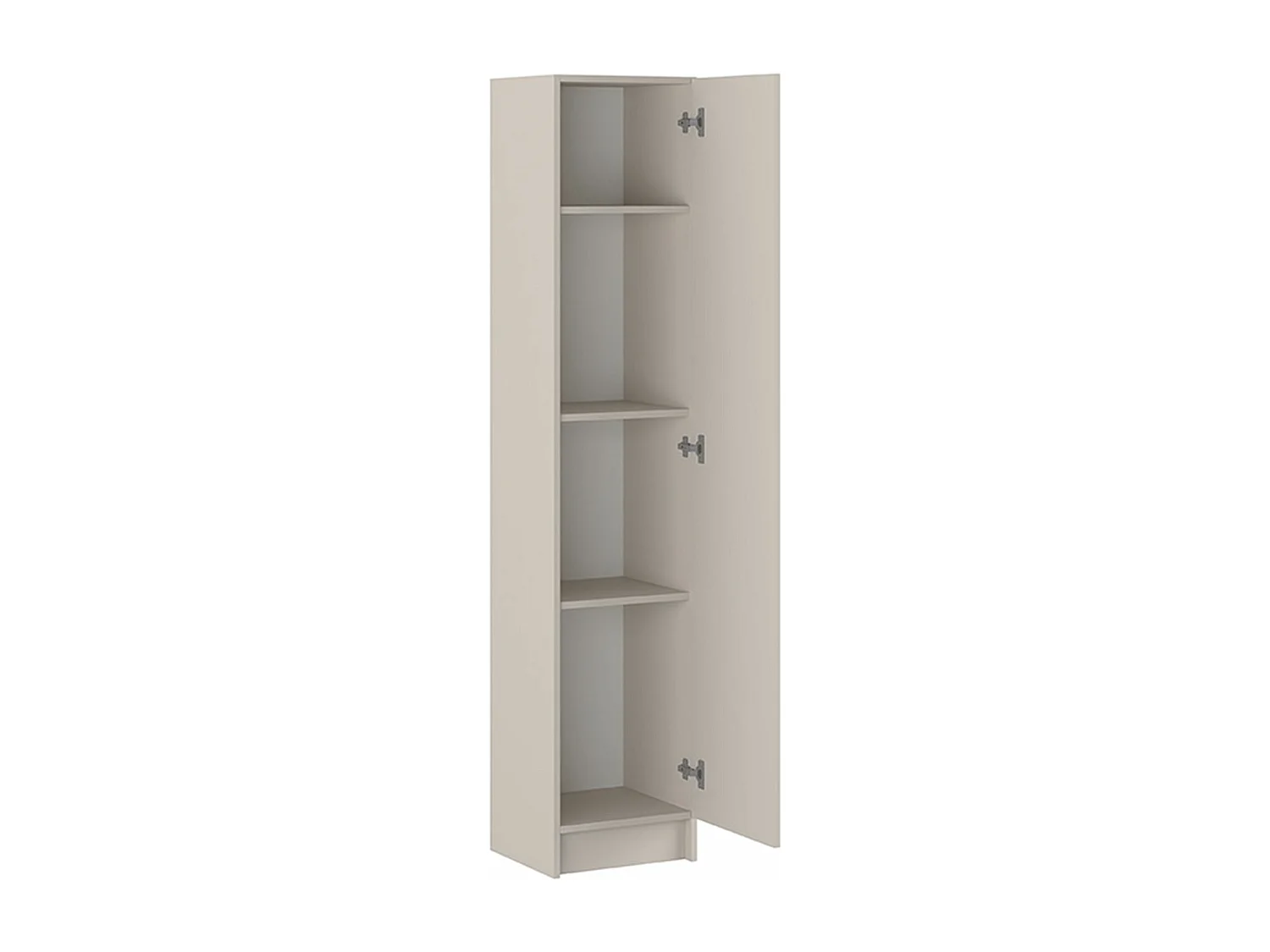 Armoire polyvalente avec 1 porte coloris beige  - Longueur 37 x profondeur 34,40 x hauteur 180 cm