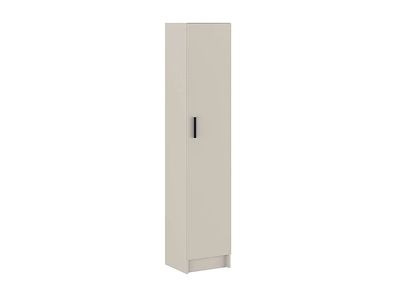 Armoire polyvalente avec 1 porte coloris beige  - Longueur 37 x profondeur 34,40 x hauteur 180 cm