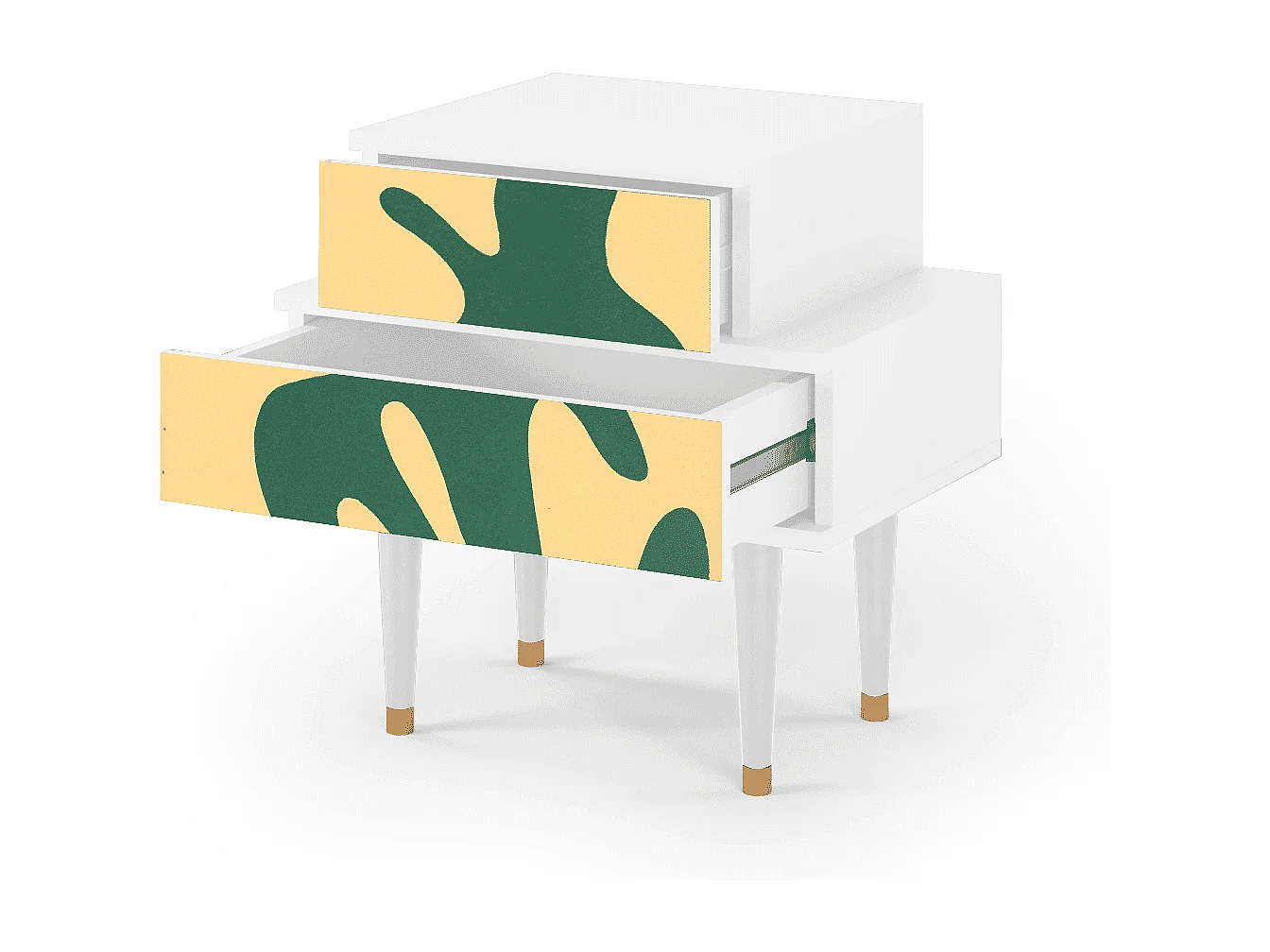 Stolik nocny - 58х58х41 cm - NS1 - Constellations by Arp, Biały