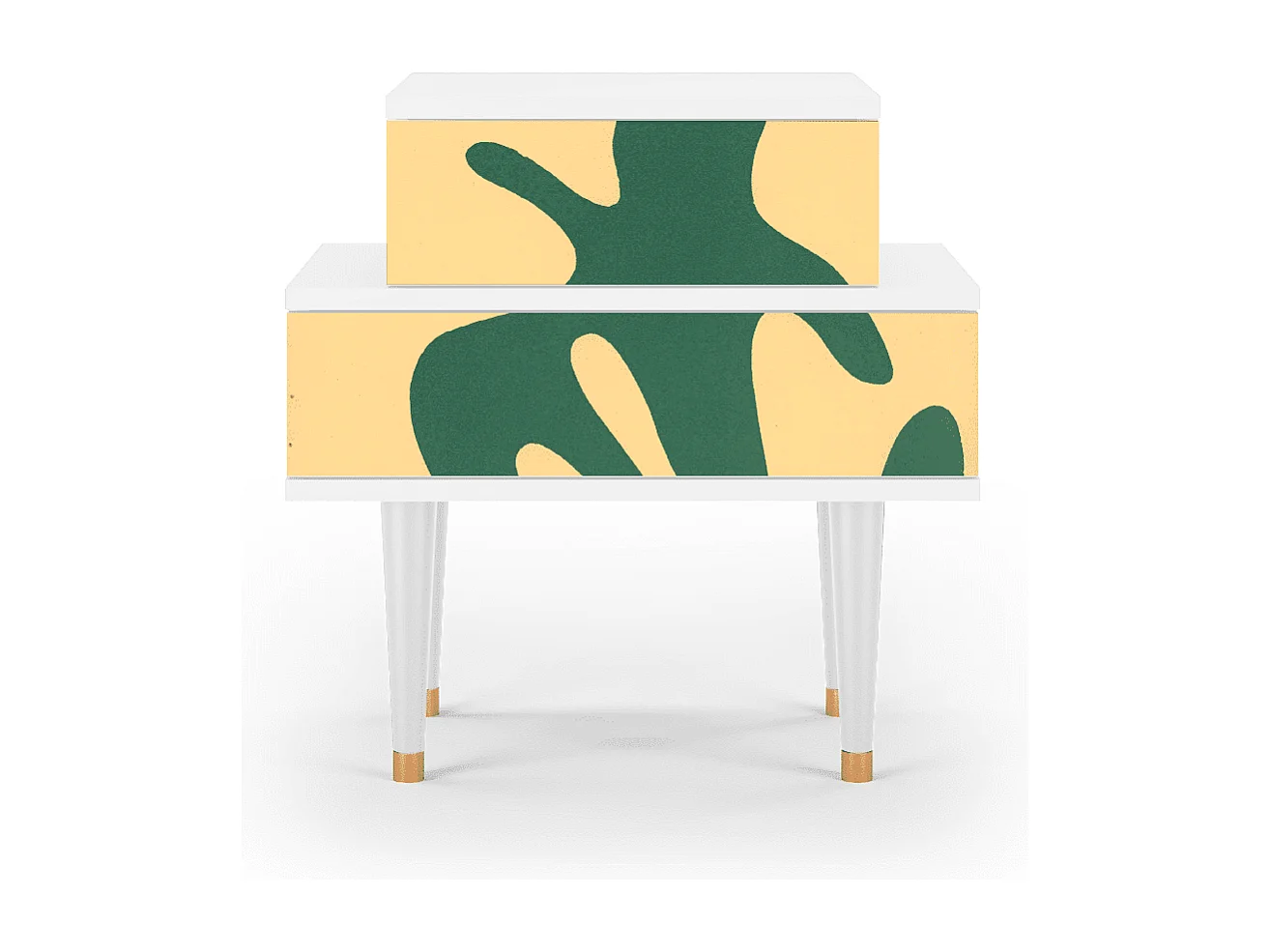 Table de nuit - 58х58х41 cm - NS1 - Constellations by Arp, Blanc