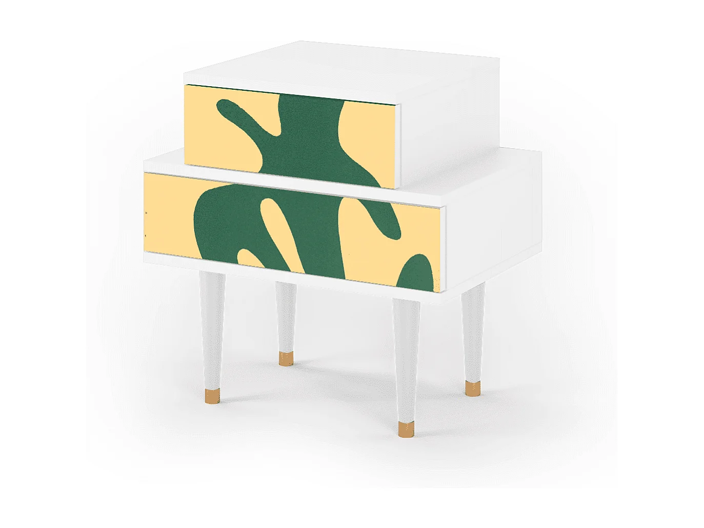 Table de nuit - 58х58х41 cm - NS1 - Constellations by Arp, Blanc