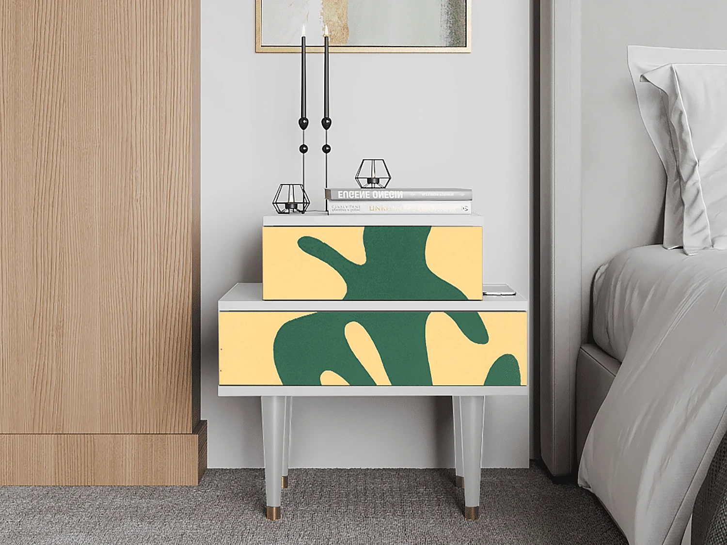 Nachtkastje - 58х58х41 cm - NS1 - Constellations by Arp, Wit