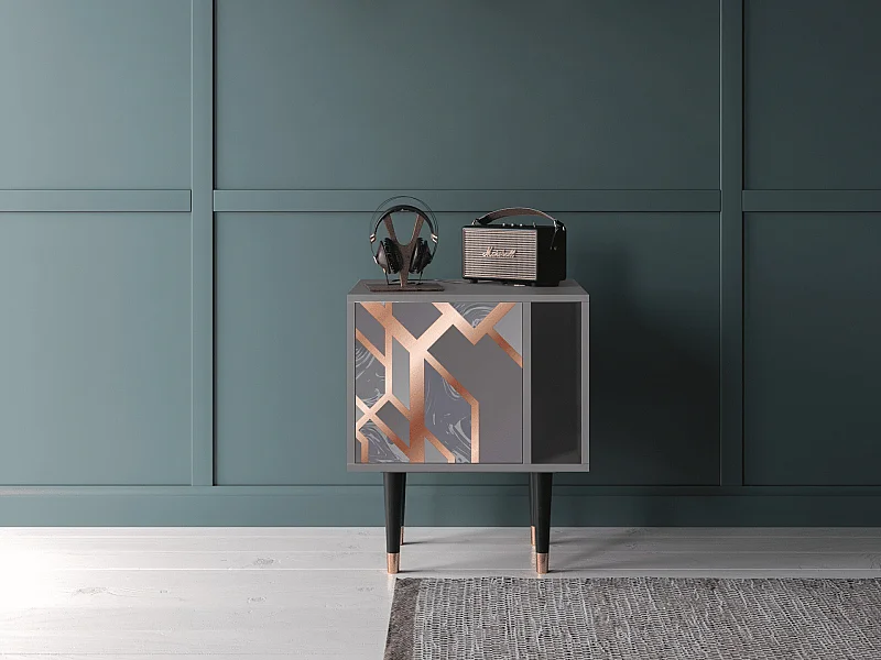 Table de nuit - 57х69х48 cm - S2 - Taupe Anatomy, Gris