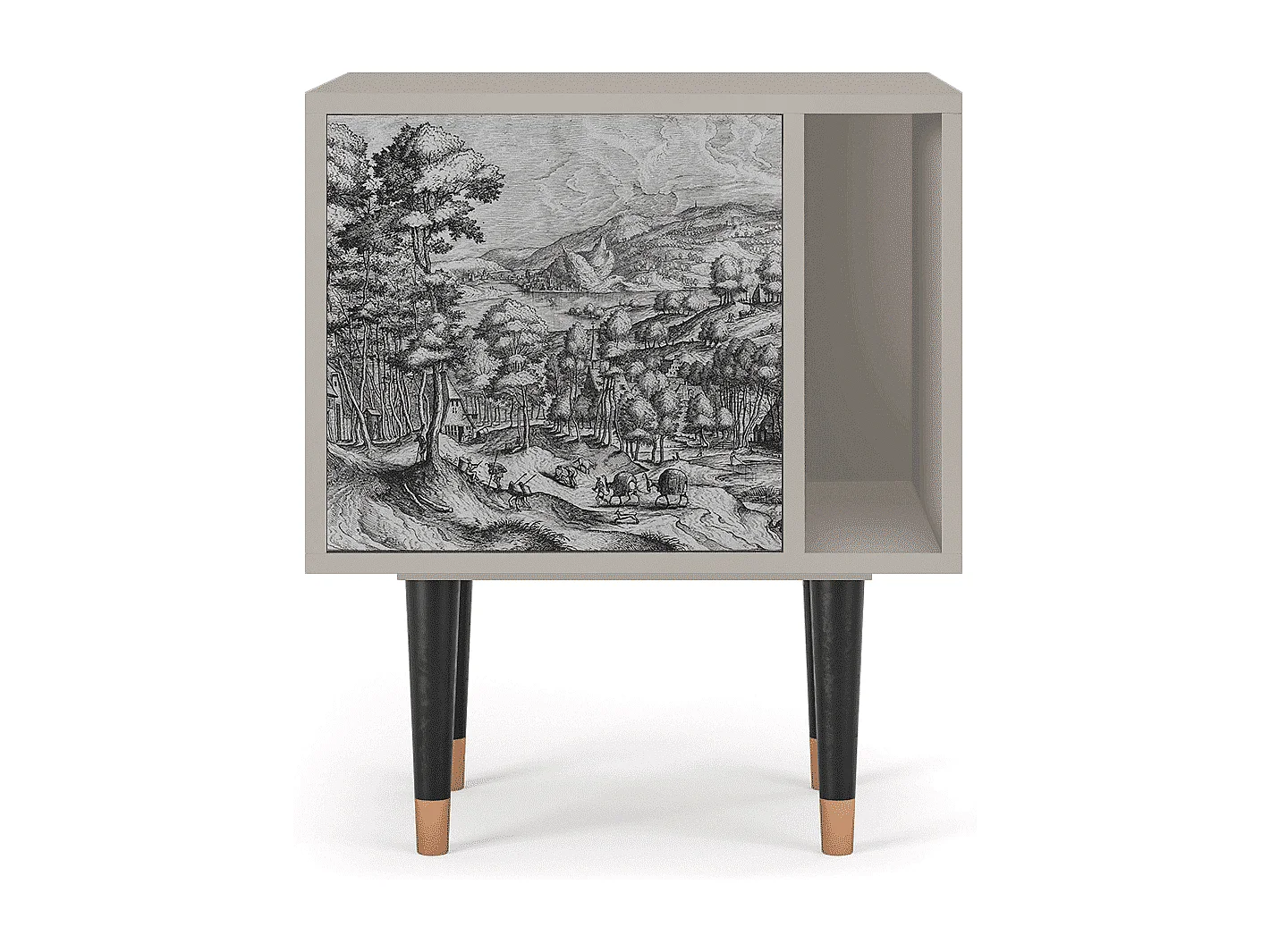 Table de nuit - 57х69х48 cm - S2 - Rusticorum, Sable