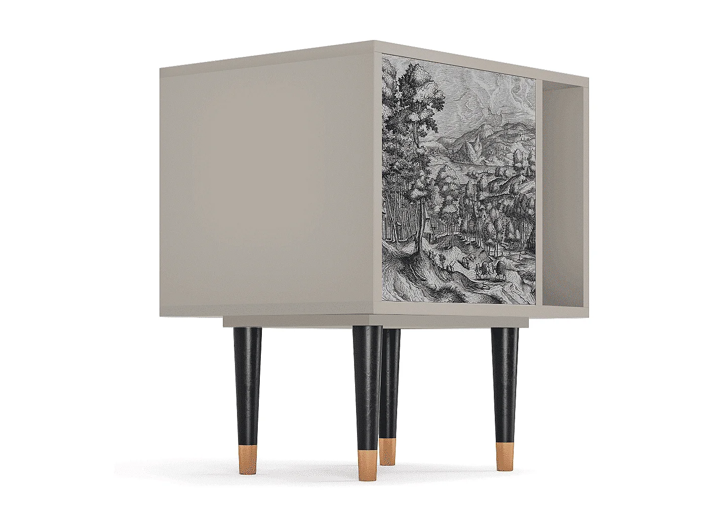 Table de nuit - 57х69х48 cm - S2 - Rusticorum, Sable