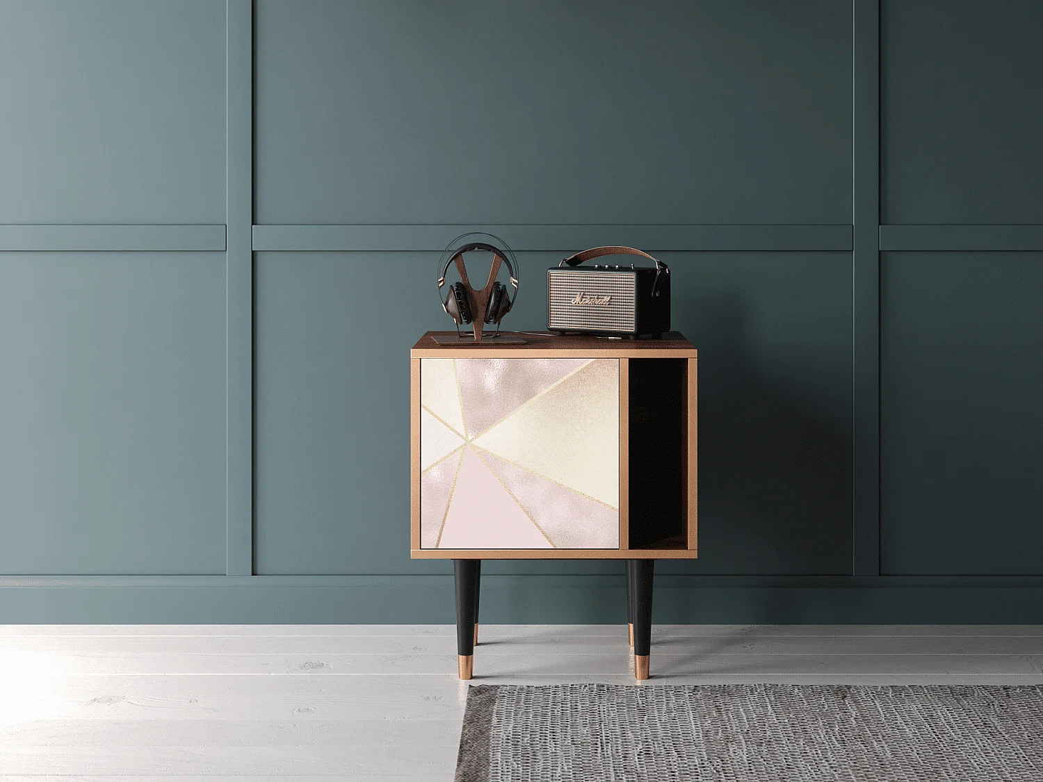 Table de nuit - 57х69х48 cm - S2 - Cosmopolitan Diva, Noyer