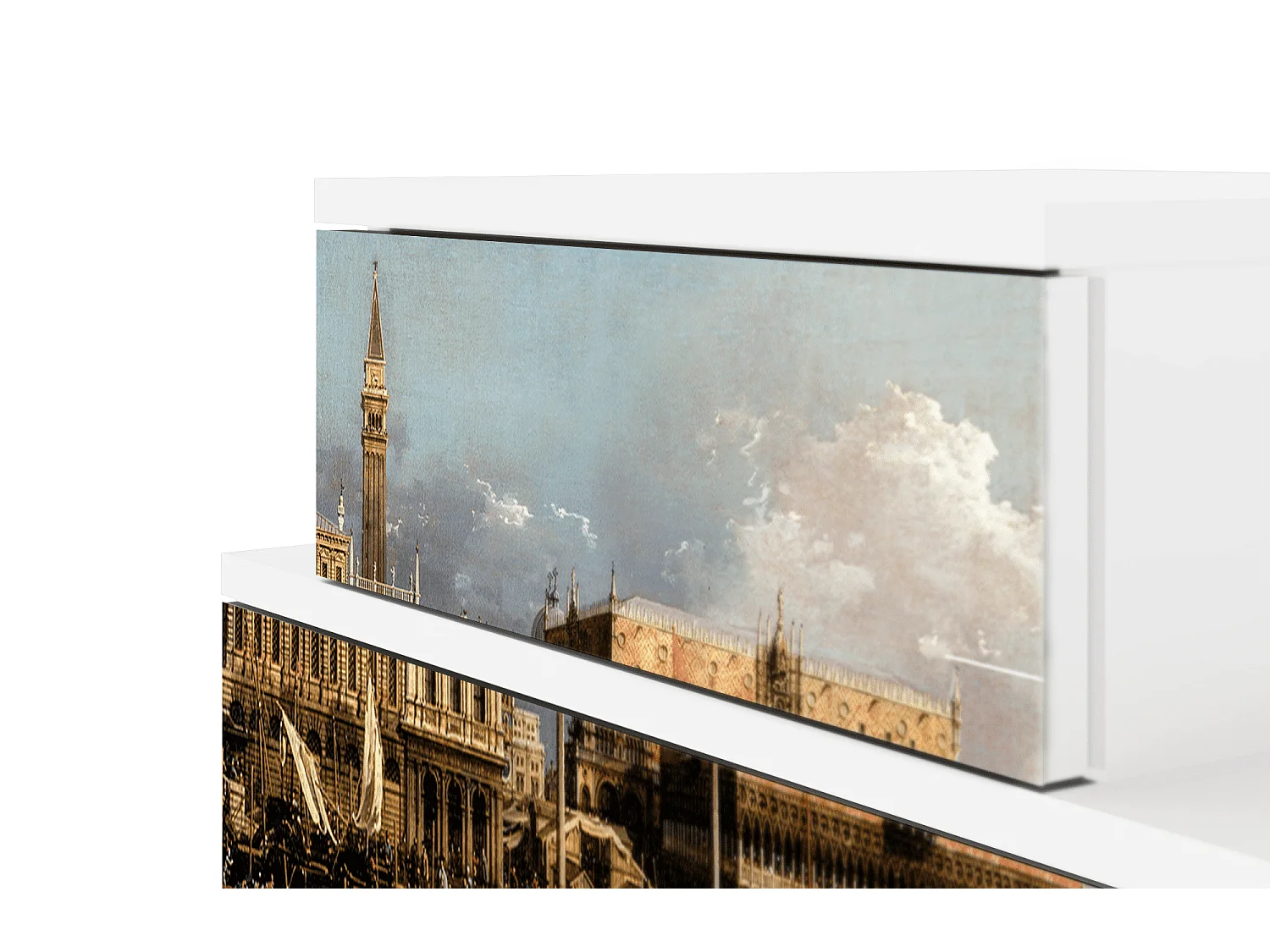 Table de nuit - 58х58х41 cm - NS1 - The Bucintoro, Blanc