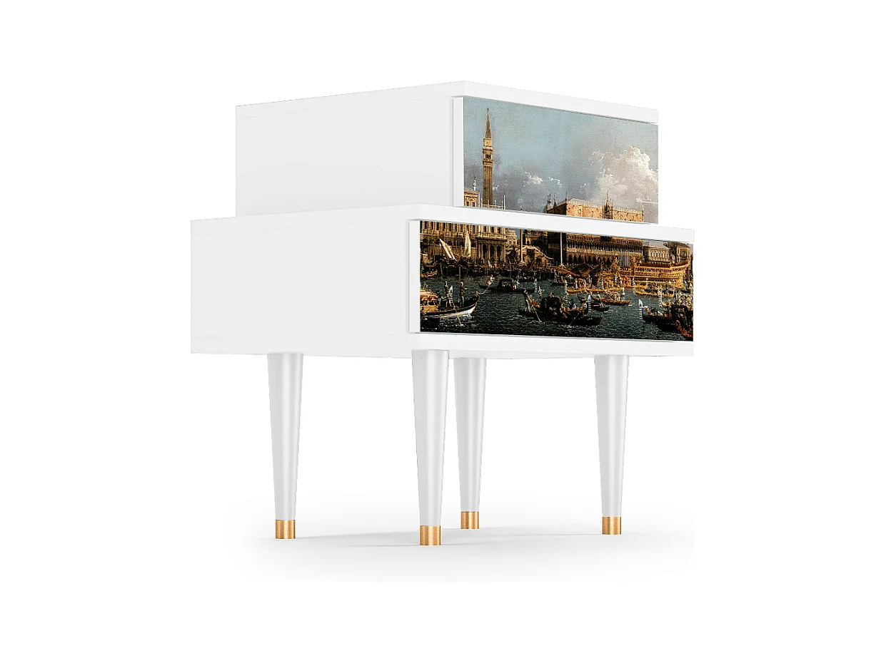 Criado-mudo - 58х58х41 cm - NS1 - The Bucintoro, Branco