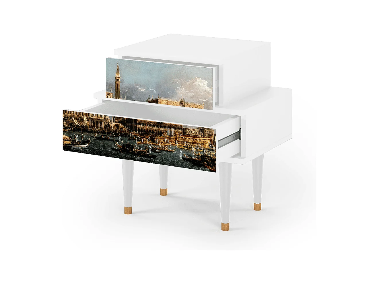 Criado-mudo - 58х58х41 cm - NS1 - The Bucintoro, Branco