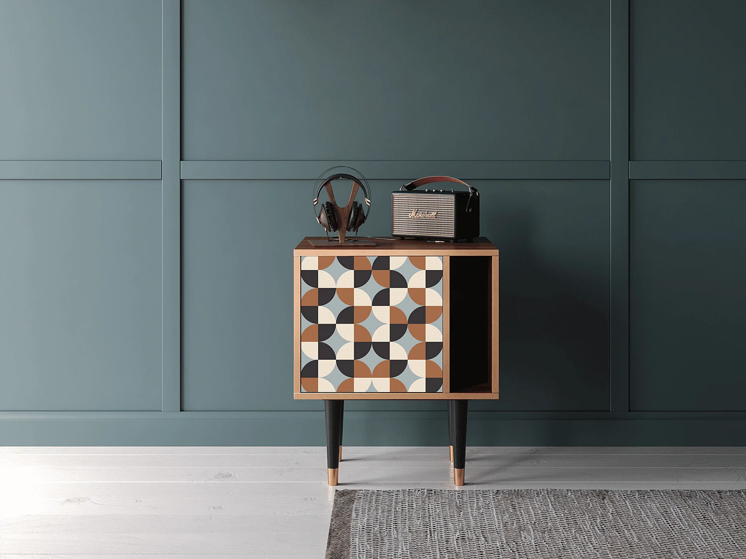 Table de nuit - 57х69х48 cm - S2 - Brown Sensation, Noyer