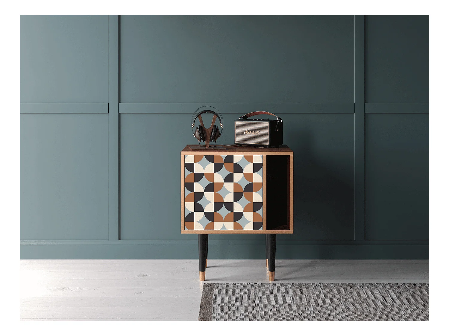 Table de nuit - 57х69х48 cm - S2 - Brown Sensation, Noyer