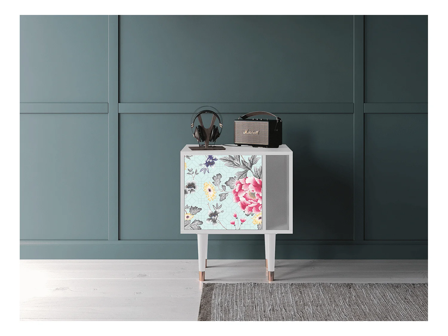 Table de nuit - 57х69х48 cm - S2 - Sky Garden, Blanc