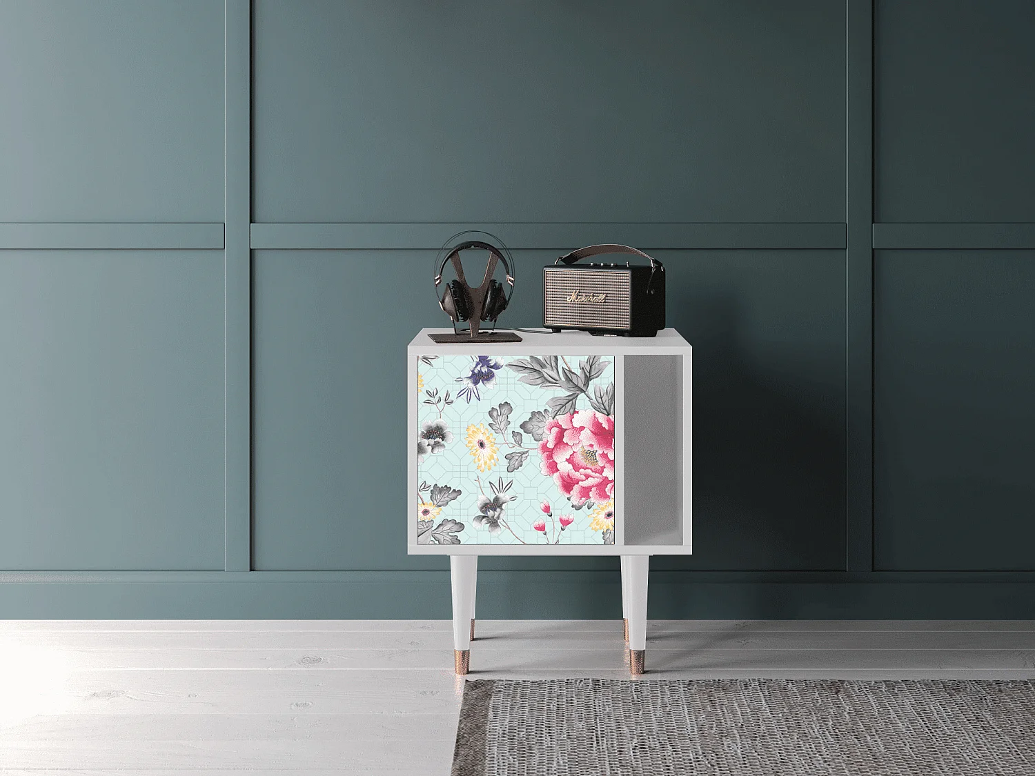 Table de nuit - 57х69х48 cm - S2 - Sky Garden, Blanc