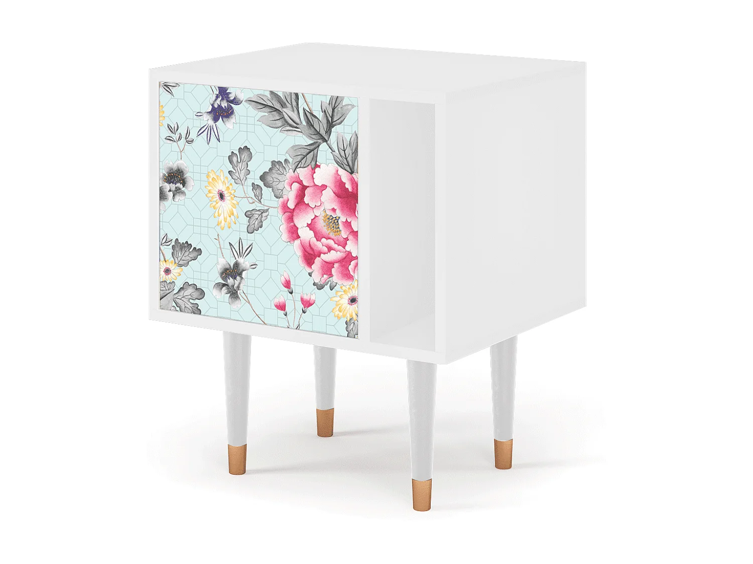 Criado-mudo - 57х69х48 cm - S2 - Sky Garden, Branco