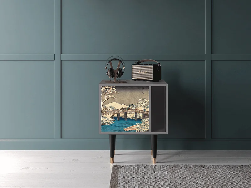 Comodino - 57х69х48 cm - S2 - Katabira River, Grigio