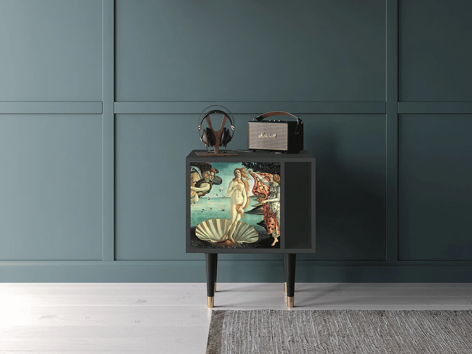 Table de nuit - 57х69х48 cm - S2 - The Birth of Venus, Anthracite