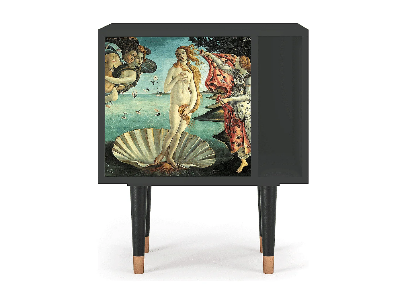 Nachttisch - 57х69х48 cm - S2 - The Birth of Venus, Anthrazit