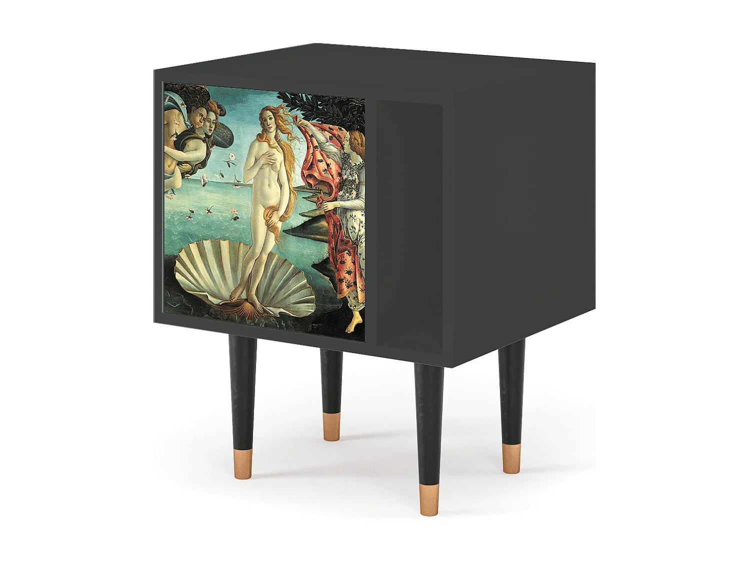 Nachttisch - 57х69х48 cm - S2 - The Birth of Venus, Anthrazit