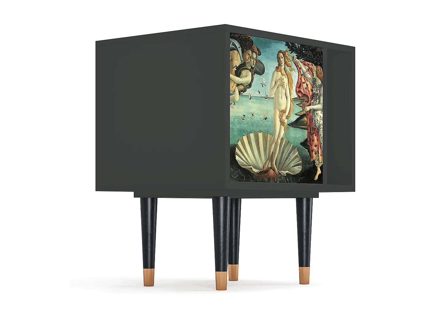 Nachttisch - 57х69х48 cm - S2 - The Birth of Venus, Anthrazit