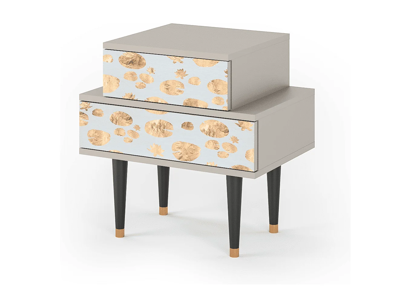 Nachttisch - 58х58х41 cm - NS1 - Blue Giraffe, Sand