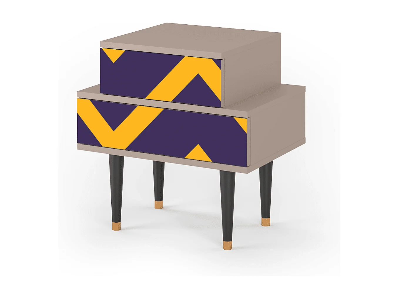 Table de nuit - 58х58х41 cm - NS1 - The Brightest Way, Latte