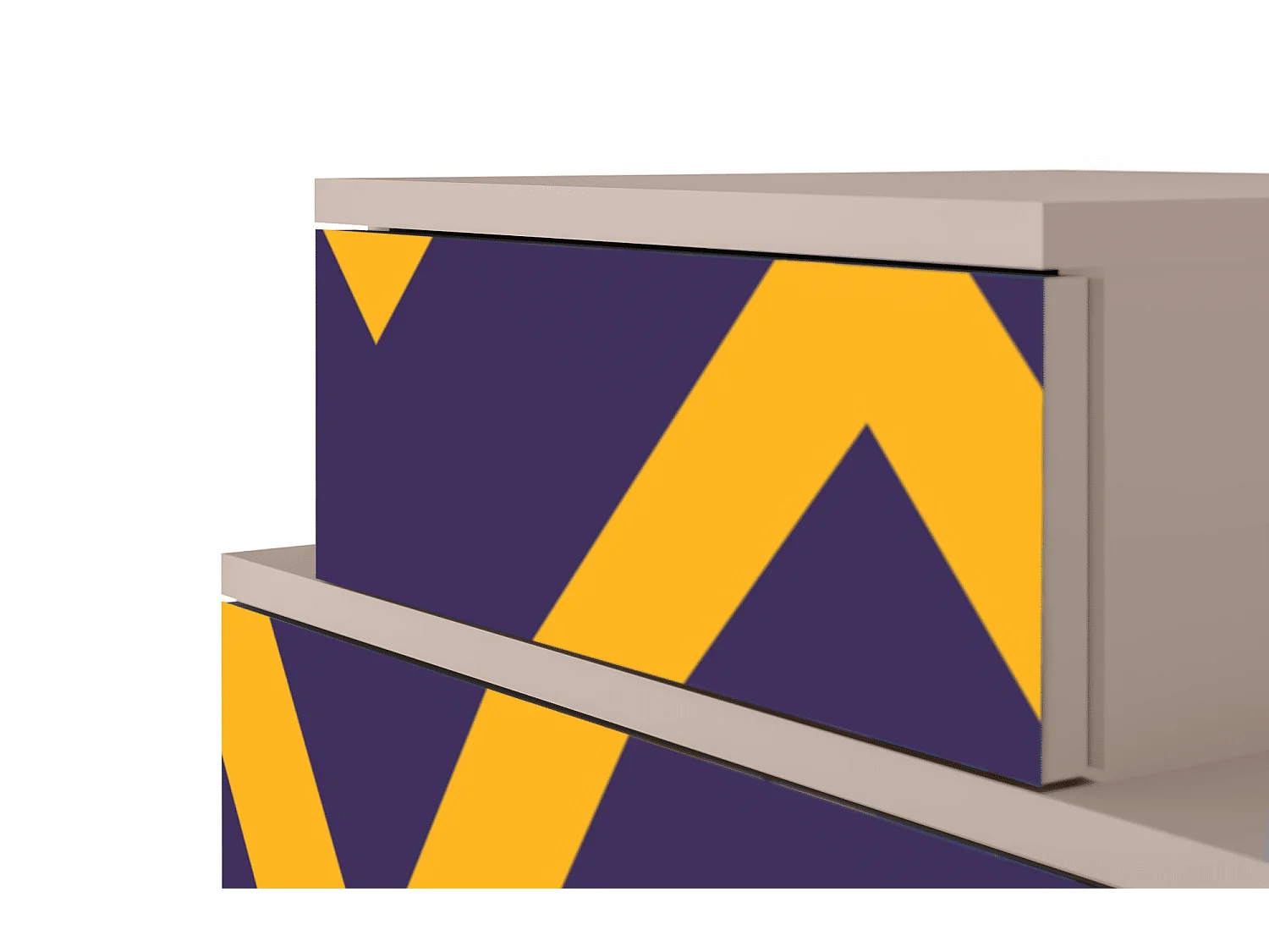 Table de nuit - 58х58х41 cm - NS1 - The Brightest Way, Latte