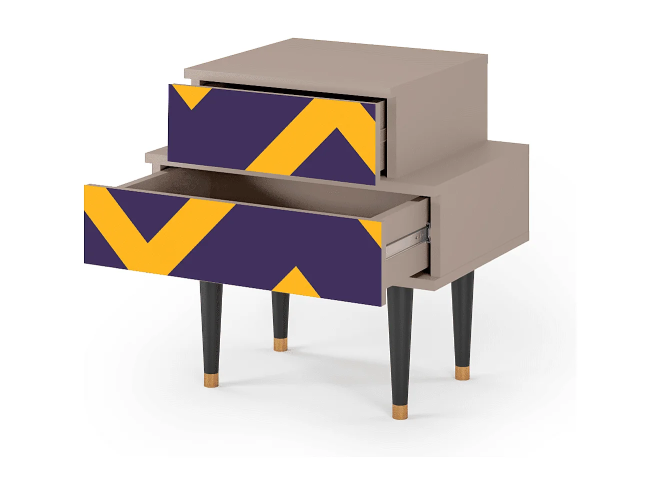 Table de nuit - 58х58х41 cm - NS1 - The Brightest Way, Latte