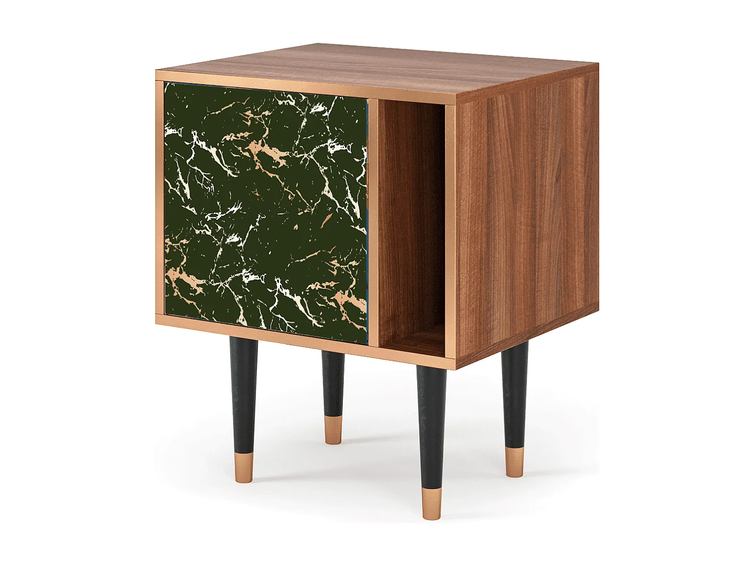 Stolik nocny - 57х69х48 cm - S2 - Amazon Forest, Orzech