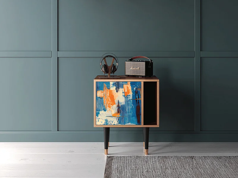 Table de nuit - 57х69х48 cm - S2 - Abstract Expressionism, Noyer