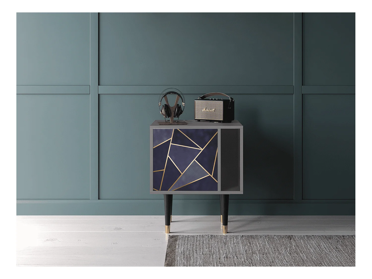 Nachttisch - 57х69х48 cm - S2 - The Amethyst, Grau