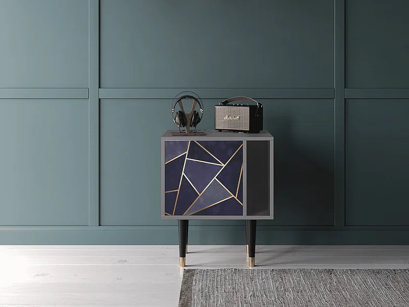 Table de nuit - 57х69х48 cm - S2 - The Amethyst, Gris