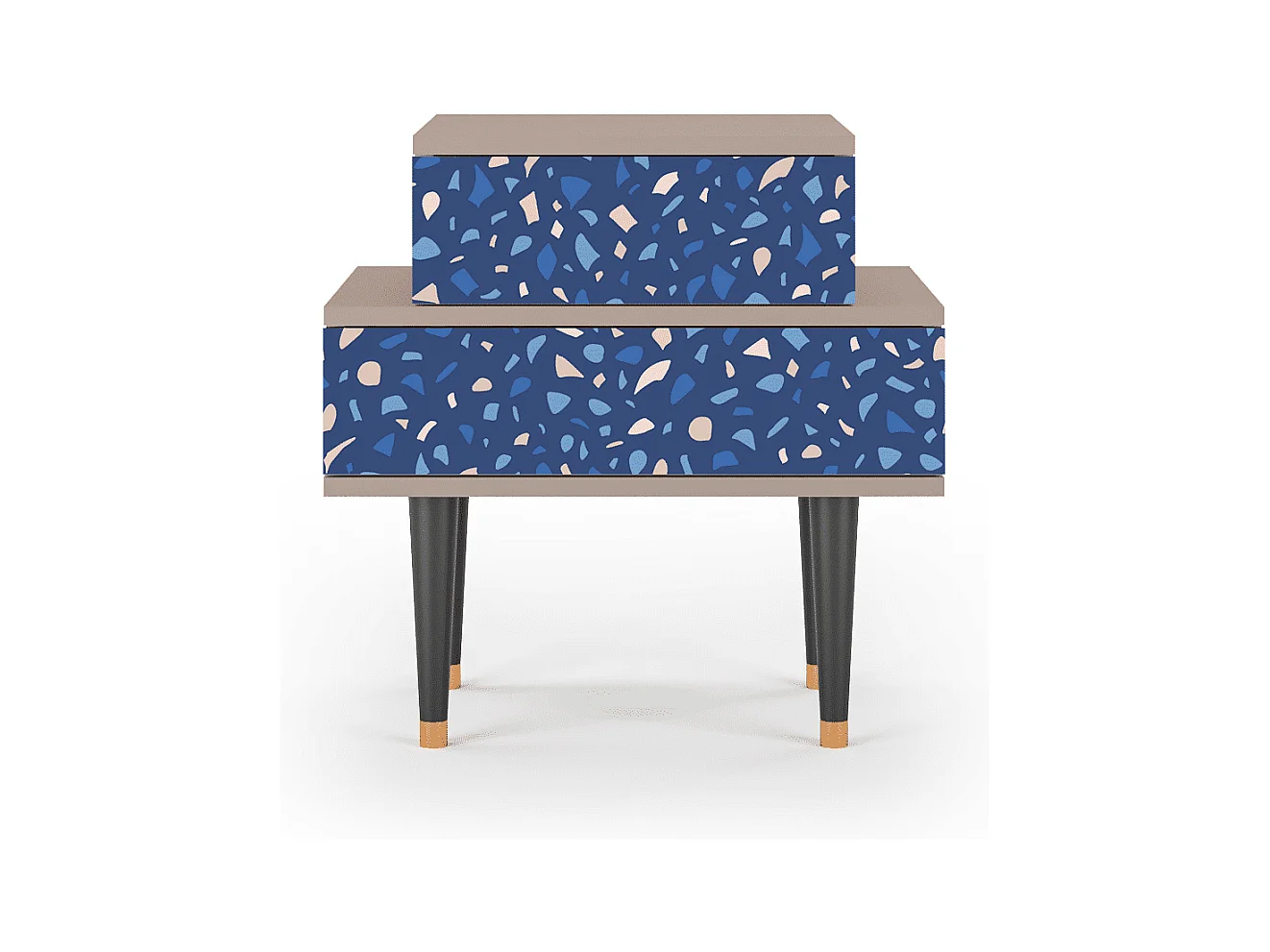 Table de nuit - 58х58х41 cm - NS1 - Soap Whirpool, Latte