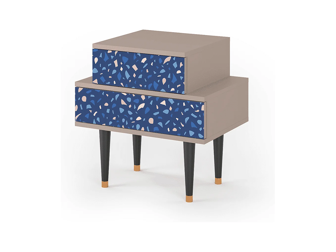 Table de nuit - 58х58х41 cm - NS1 - Soap Whirpool, Latte