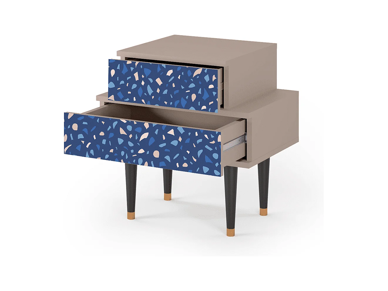 Table de nuit - 58х58х41 cm - NS1 - Soap Whirpool, Latte