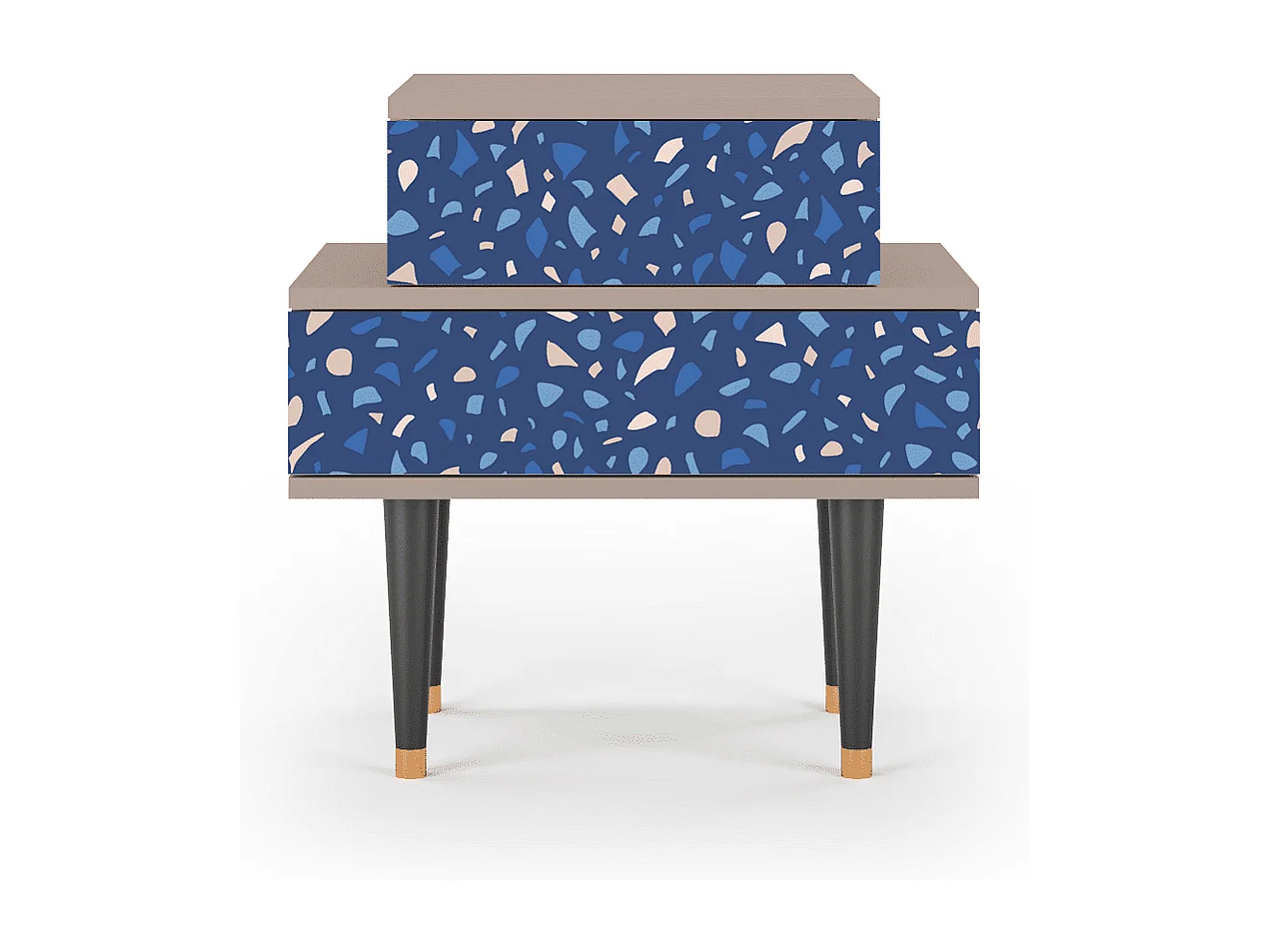 Comodino - 58х58х41 cm - NS1 - Soap Whirpool, Latte