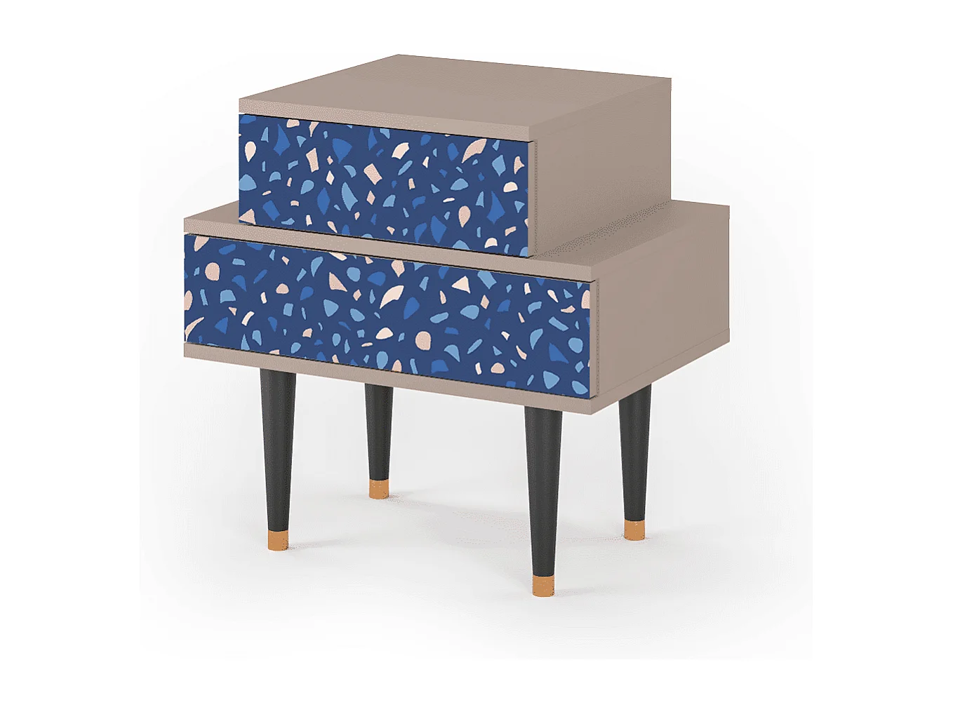 Comodino - 58х58х41 cm - NS1 - Soap Whirpool, Latte