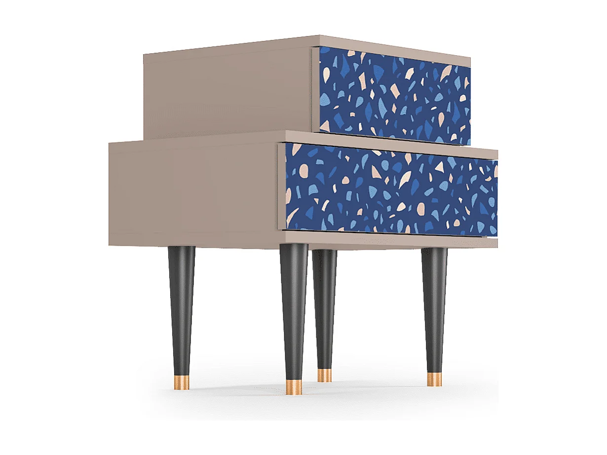 Comodino - 58х58х41 cm - NS1 - Soap Whirpool, Latte