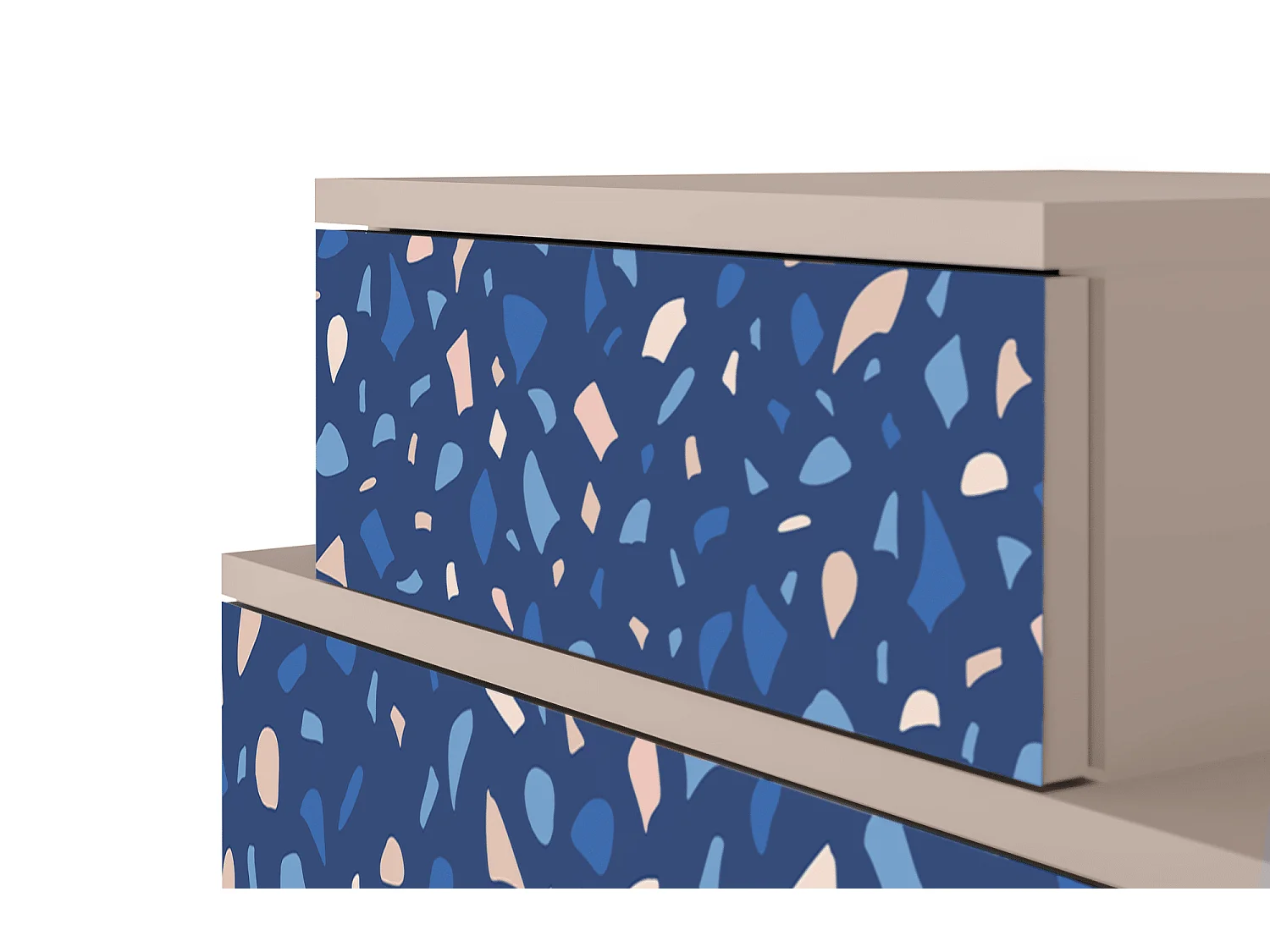 Comodino - 58х58х41 cm - NS1 - Soap Whirpool, Latte