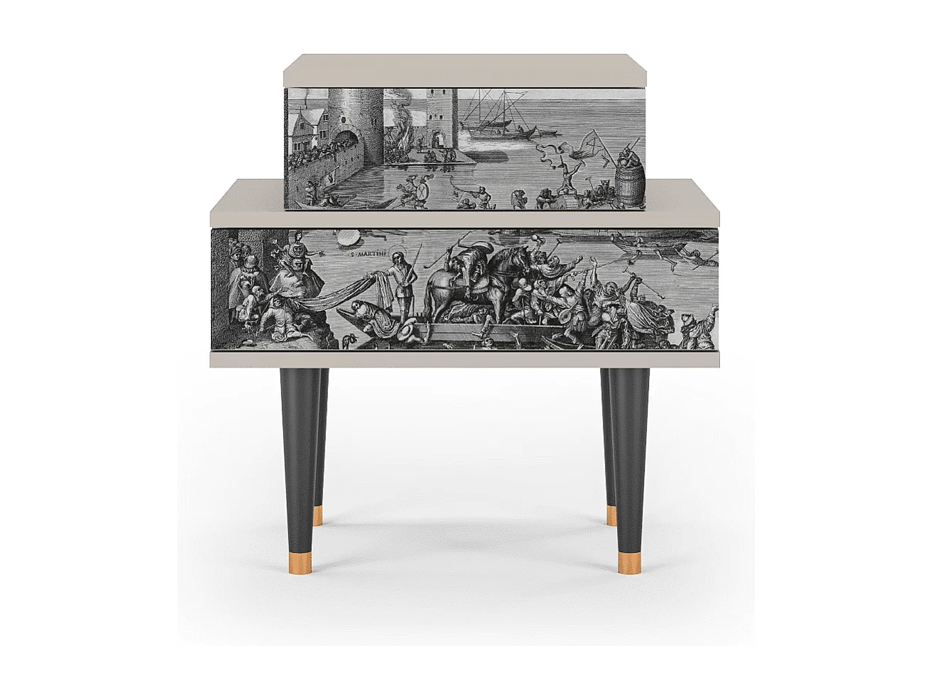 Table de nuit - 58х58х41 cm - NS1 - Saint Martin, Sable