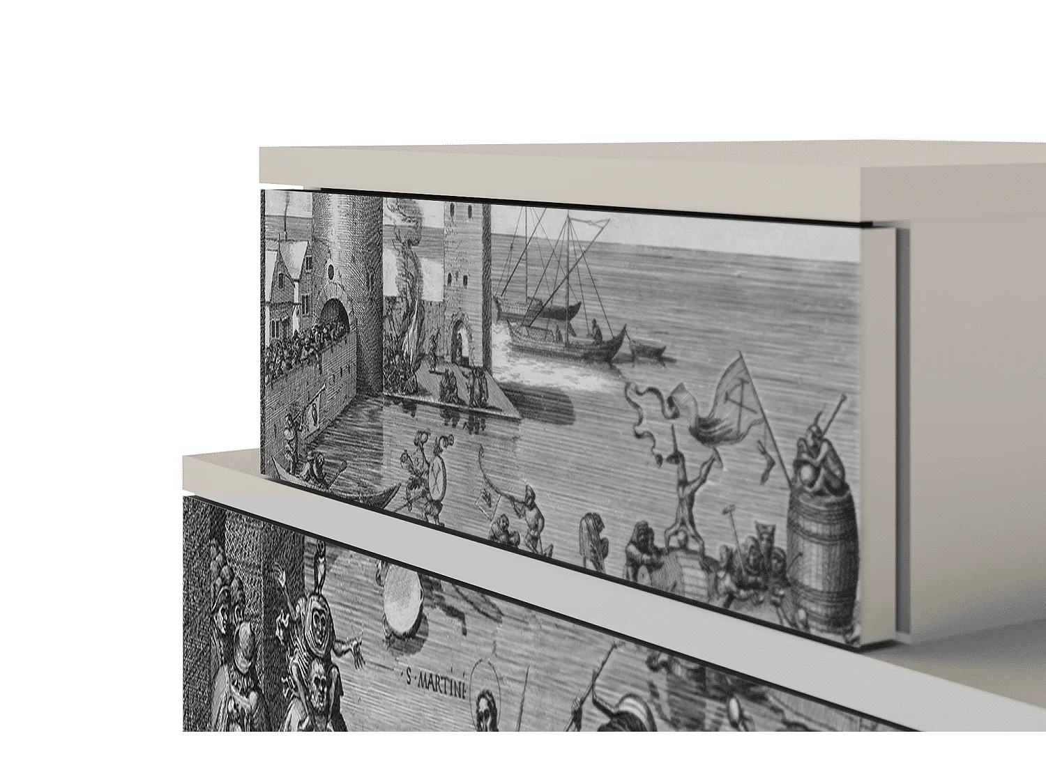 Table de nuit - 58х58х41 cm - NS1 - Saint Martin, Sable